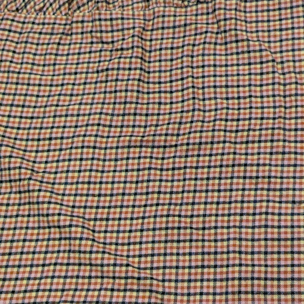 Wild fable orange Black dress Checkered Halloween Fall Mini Cotton Blend - Picture 4 of 4